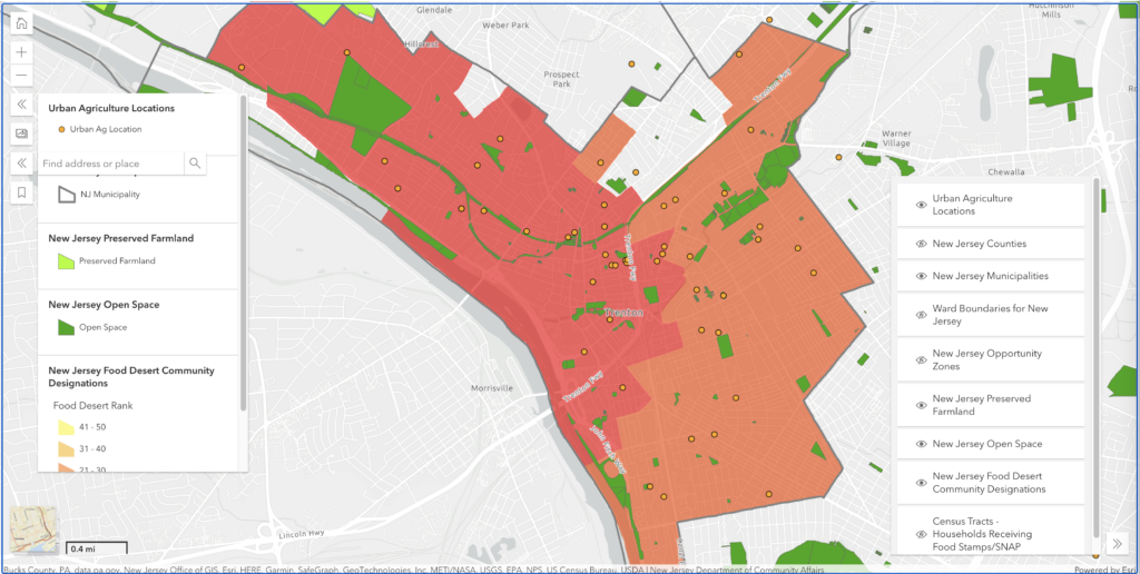 Urban Ag Map.